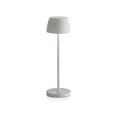 Evviva Lampada da tavolo a LED in alluminio, ricarica USB, h 35 cm