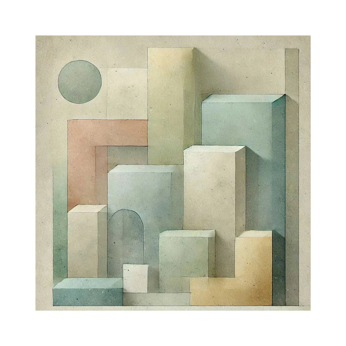 MINI Quadro 20x20 cm Metacubica TRE